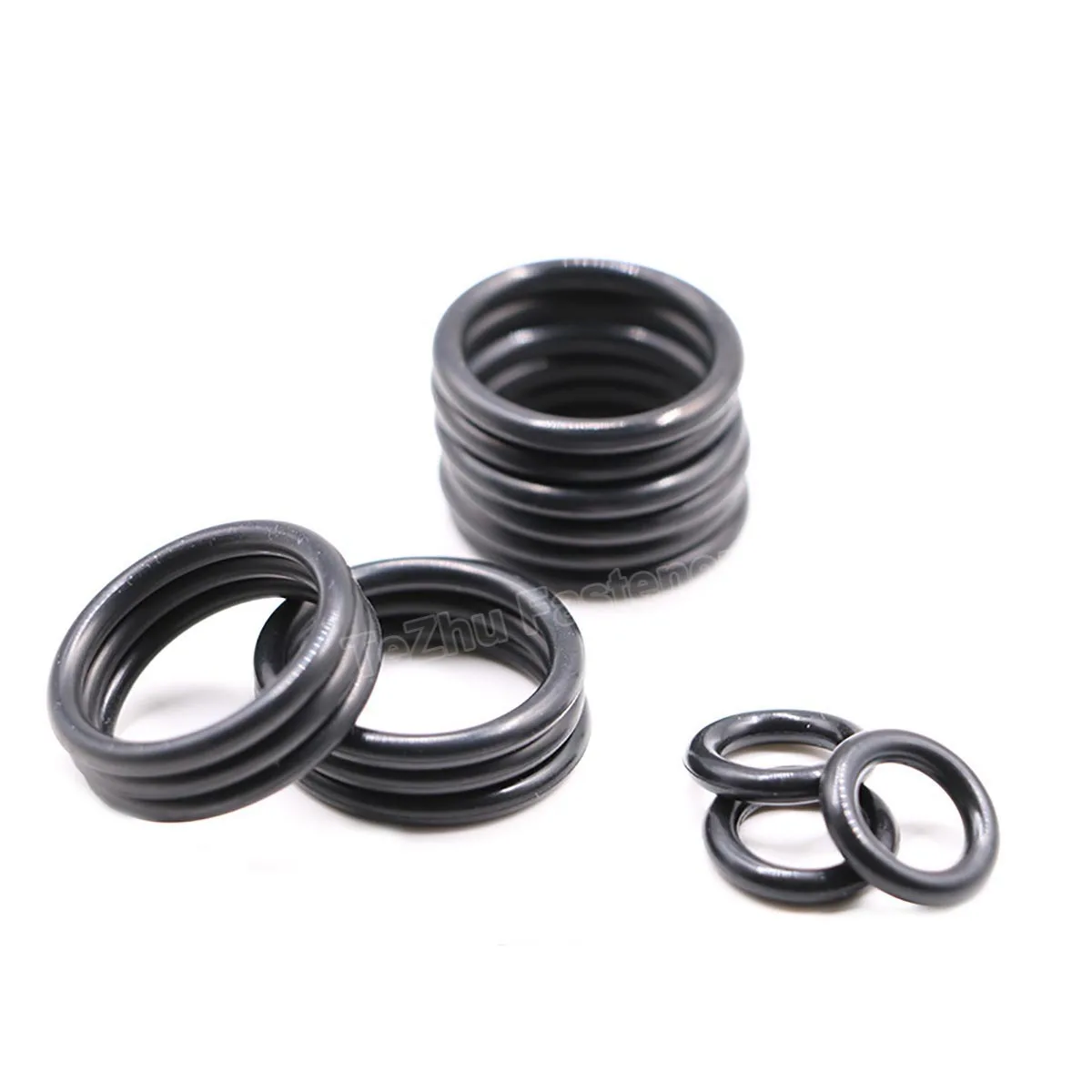 2/5pcs Black Rubber O-Ring CS 6mm OD 17~120mm NBR Nitrile Gasket Washer Oil Seal Sealing O Ring Elastic Band Automobile Sealing