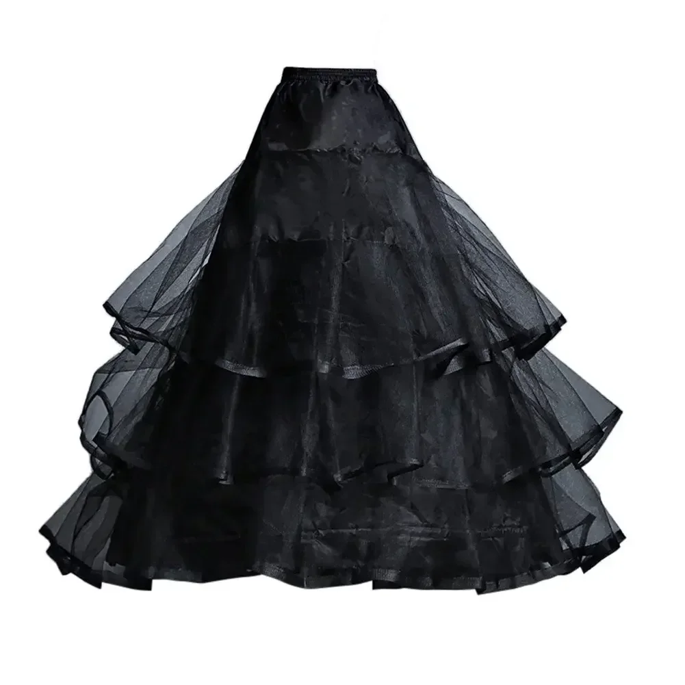 Black Temptation Women's Crinoline Slip Bridal Petticoats for Wedding Dress