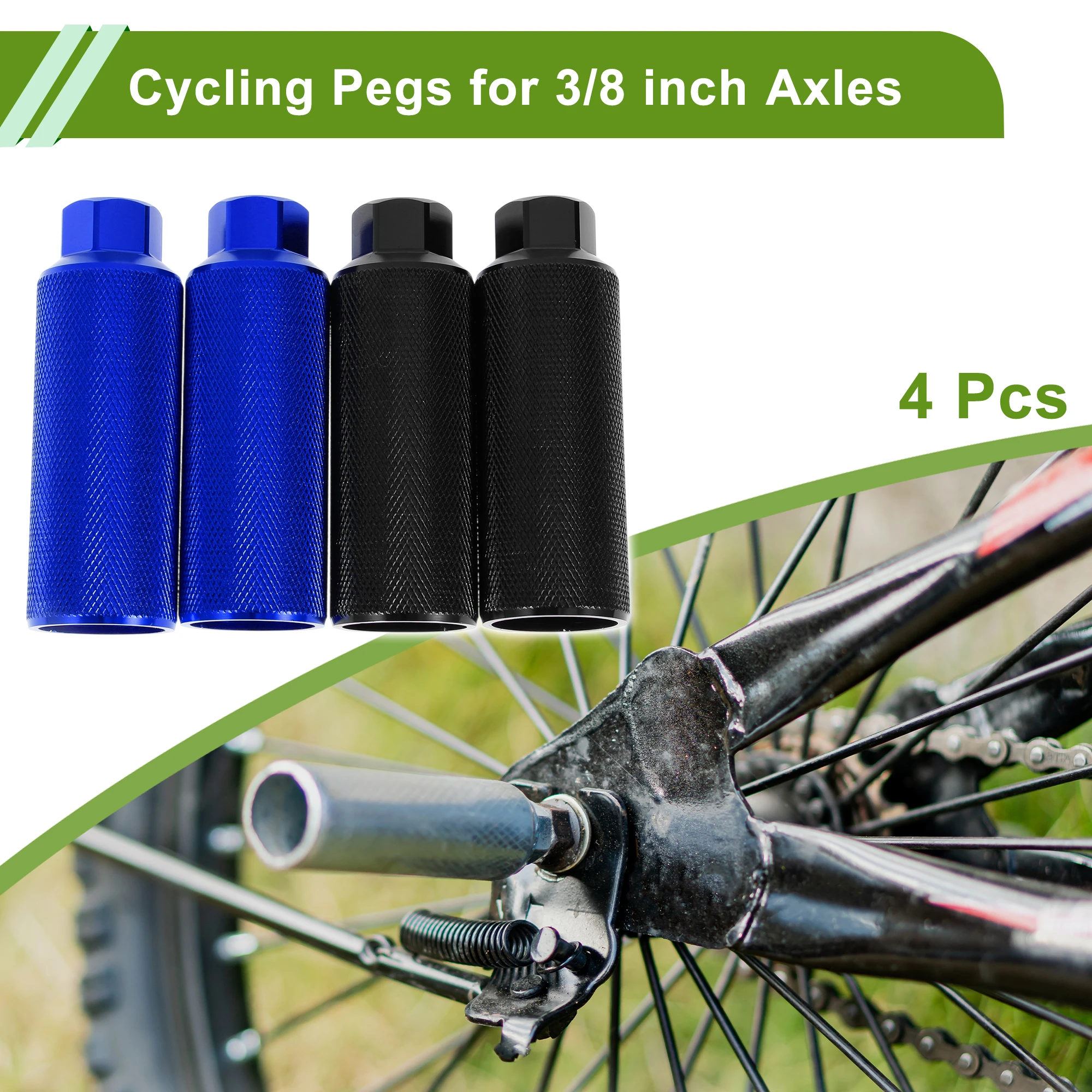 

X Autohaux 4 шт. велосипедные подножки 110 мм велосипедные подножки черный синий