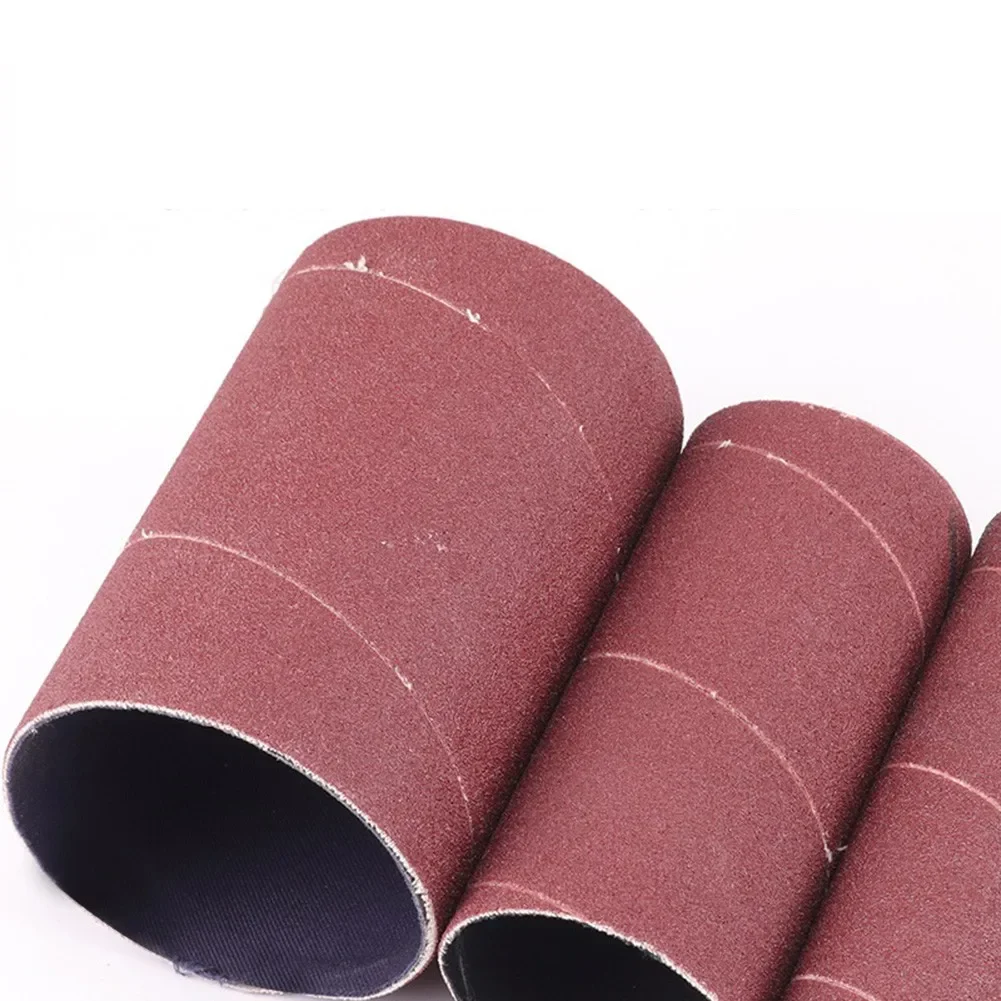 6 Pack Spindle Sanding Sleeves For Oscillating Sander 80 120 Grit Sandpaper Drum For Metal Woodworking Polishing Wheels