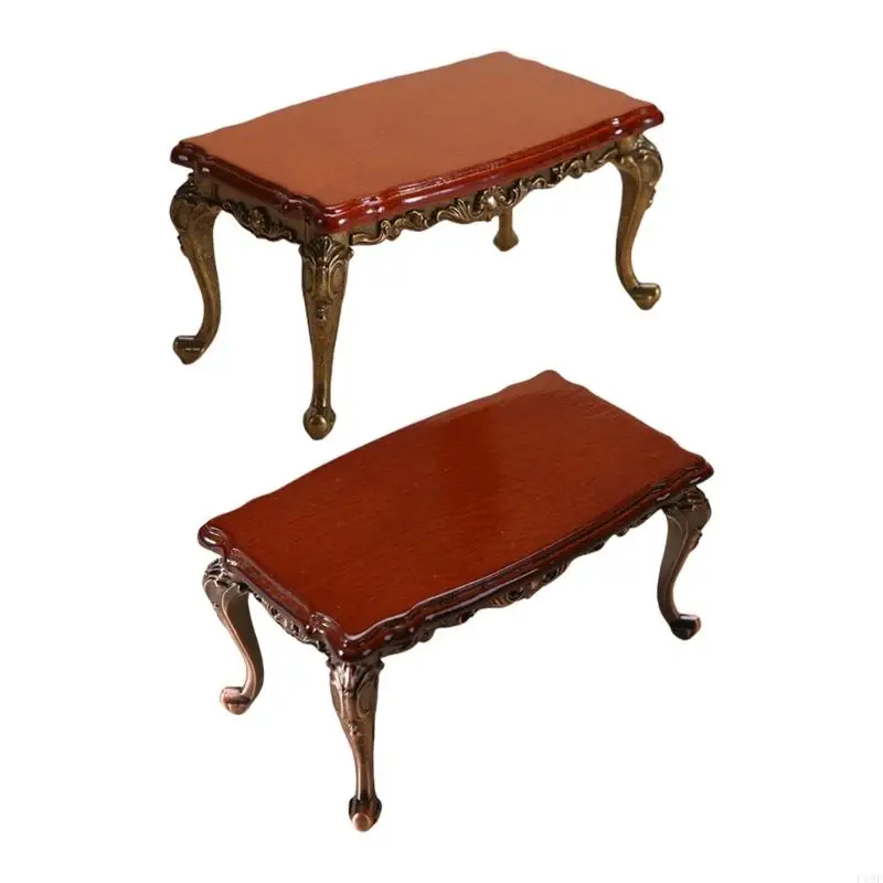

F19F Dollhouses Miniature Simulation Coffee Table Model Figure 1/12 Scale Home Decors