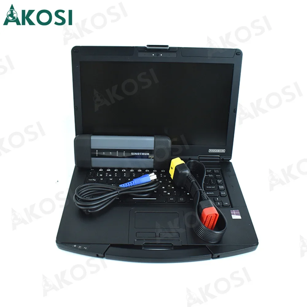 CF54 laptop+Truck Diagnostic Tool For HOWO Sinotruk tool for HOWO/A7/T7H/Sitrak/Hohan Heavy Duty Sinotruck Diagnostic Tool