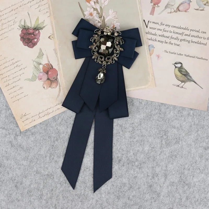 Hand Made Jungen Klassische Bowties Krawatte Band Strass Corsage Bowtie Krawatte Geschenke für Männer Hochzeit Formale Kleid Zubehör – Detail 31