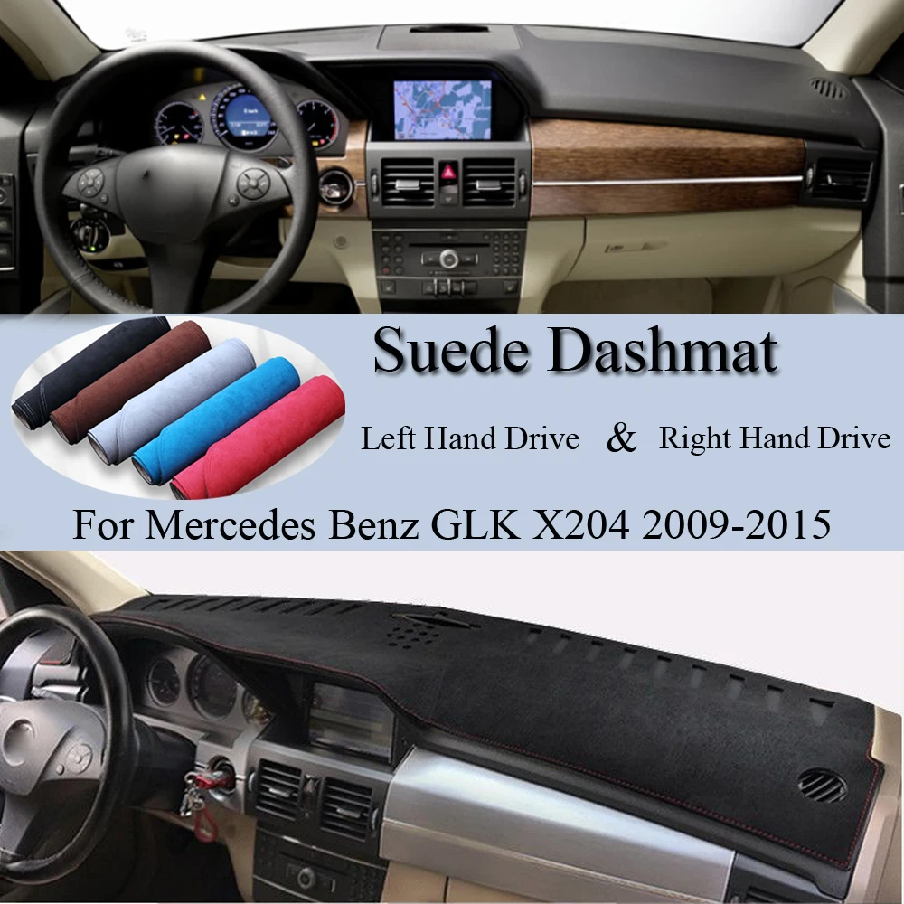 For Mercedes Benz GLK X204 Suede Dash Mat Dashboard Sunshade Dashmat Accessories GLK280 GLK300 GLK350 GLK220 GLK250 300 220 250