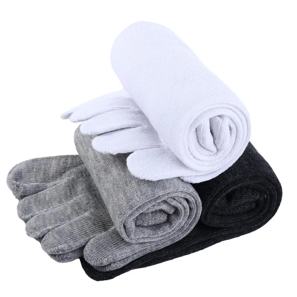 Solid Color Protect Ankle Sweat Absorption Cotton No Show Socks Ankle Socks Men\'S Split Toe Sock Toe Socks Five Fingers Socks