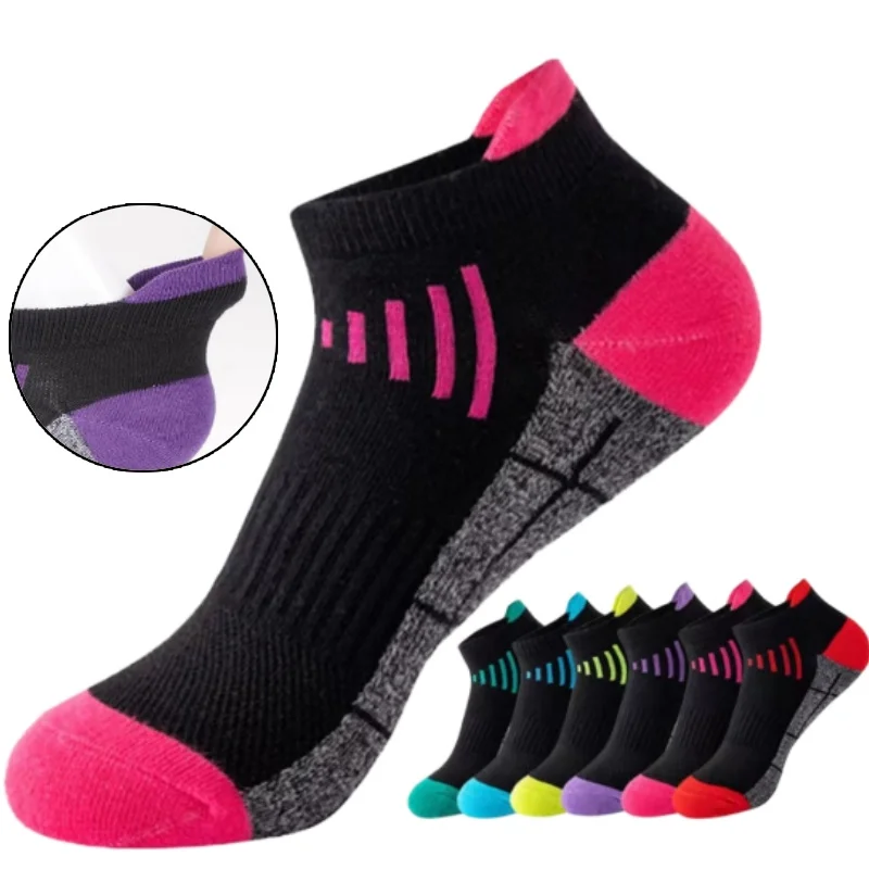 

Unisex Anti-Slip Sweat-Absorbent Anti-Odor Anti-Friction Sports Socks for Outdoor Running Low-Cut Ankle Sport Socks