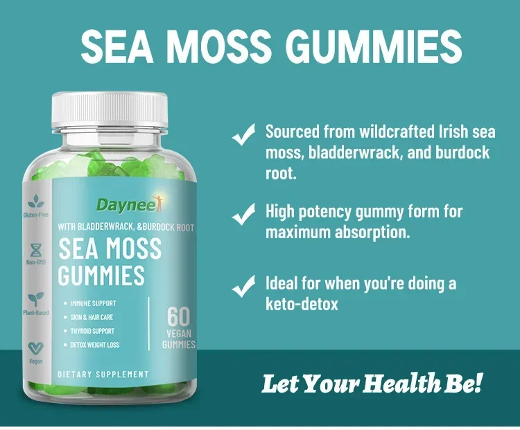 

1 bottle of seaweed gummies for balanced nutrition enhanced intellectual development improved digestive system function