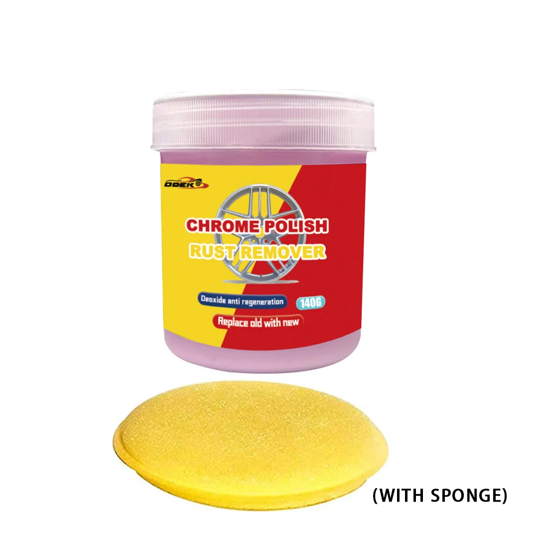 140g Car Chrome-Plated Repair Paste - Metal Polishing and Rust Removal for Windows, Doors and Signs