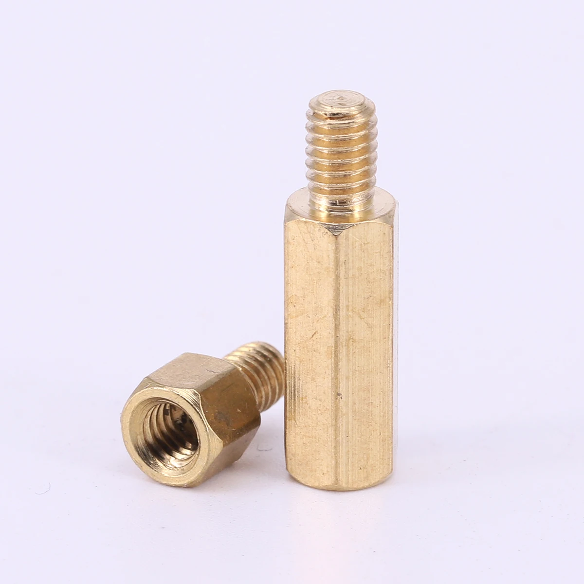 Espaciador de tuerca hexagonal, tornillo de espaciado, Pilar roscado de latón, PCB, ordenador, placa base, PC, 10 piezas, M4 x 5/6/8/10/12/14/16/18/20/25 + 6mm