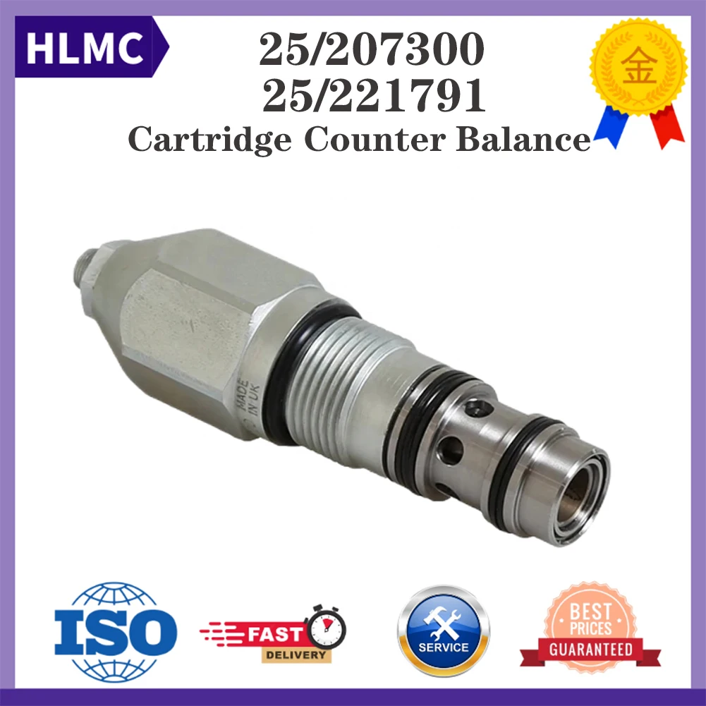 

JCB Backhoe Excavator Parts 25/207300 25/221791 25207300 25221791 Safety Valve Cartridge Balance Check Valve Counter Balance