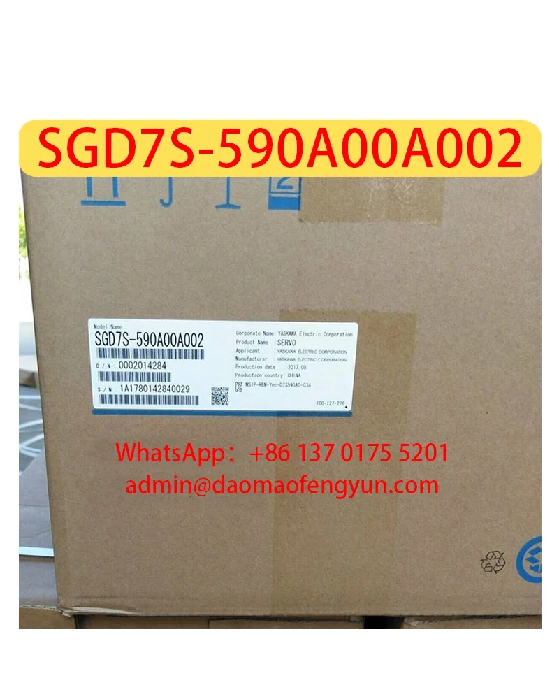 

SGD7S-590A00A002 Brand New Servo Drive，SGD7S 590A00A002，Fast shipping