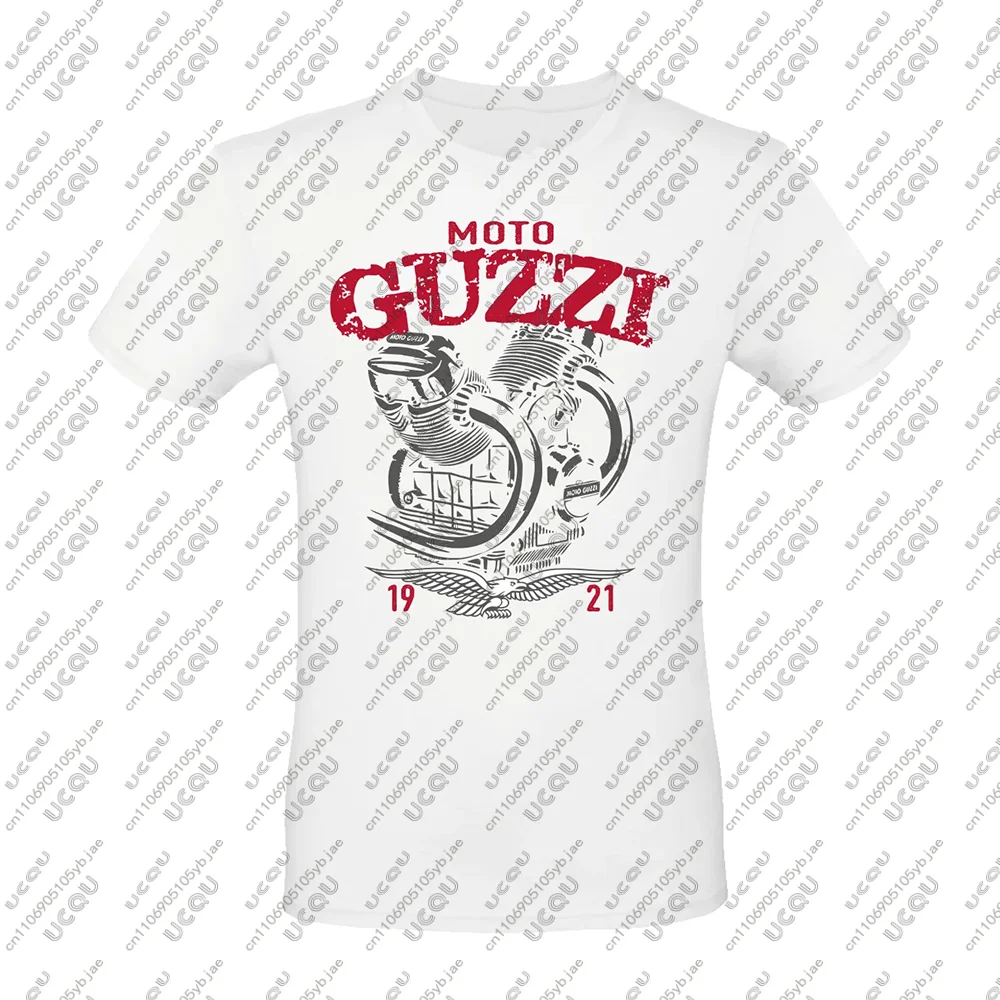 

Мужская и подростковая повседневная спортивная футболка унисекс в винтажном итальянском стиле для мотогонок, дышащая, быстросохнущая, Moto Guzzi V2 Motorsports