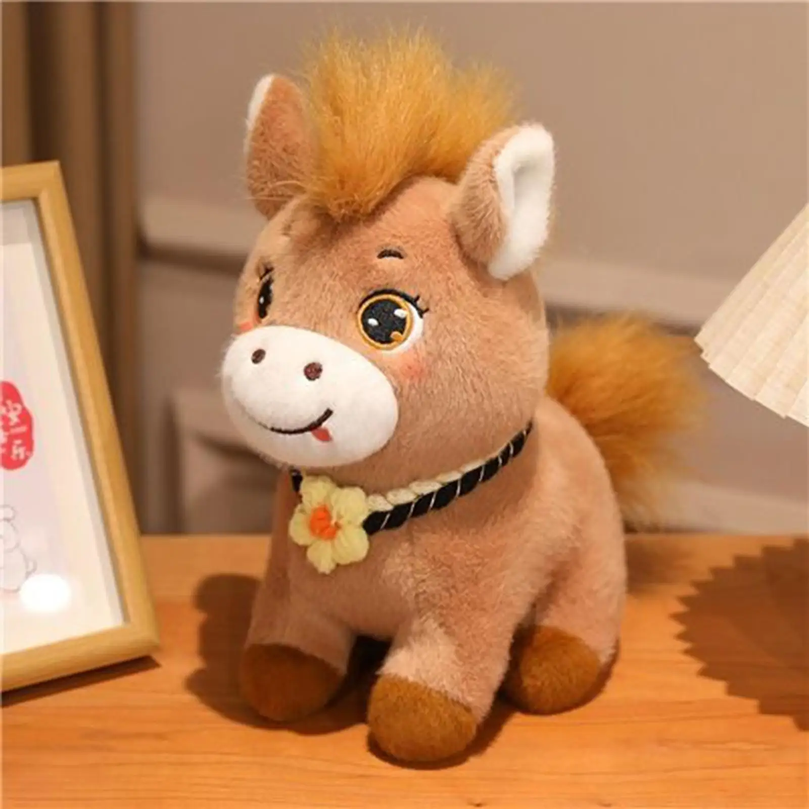 

Stuffed Horse Plush Toy Cute Doll Toy For Girl With Big Eyes Stuffed Horses For Classroom Easter Halloween Christmas Birthday