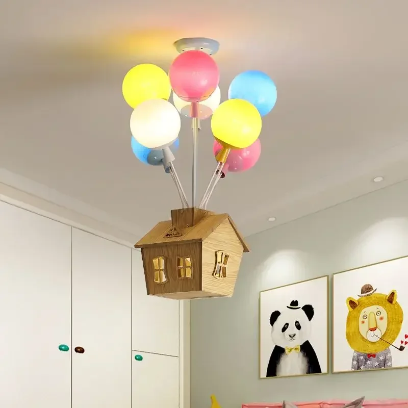 Children's room LED balloon ceiling light baby ceiling light decorative creative dreamy cartoon children's and men's room lights