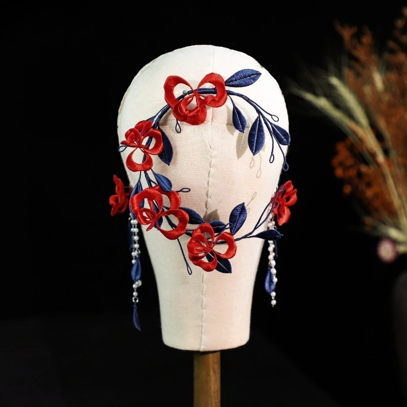 

Свадебный головной убор в стиле ретро, повязка на голову, аксессуары для зажимов для ушей