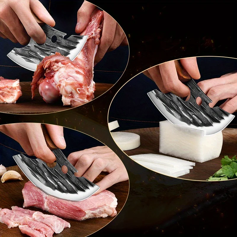 PLYS Forged Boning Knife Splitting Knife Boning Specialty Knives Kitchen Knife Mini Machete