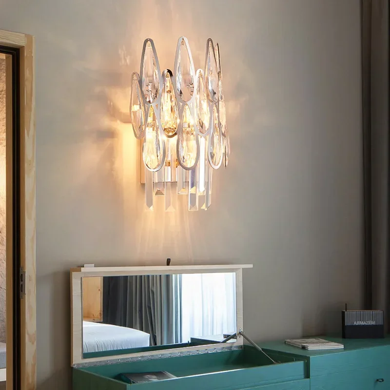 Woonkamer Eetkamer Postmoderne Hal K9 Kristallen Kroonluchter Rond Licht Franse Villa Slaapkamer Moderne Plafondlamp