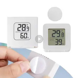 Mini Electronic Indoor Thermometer Baby Room High Precision Thermometer Wall-mounted Dry And Wet Display Testing Instruments