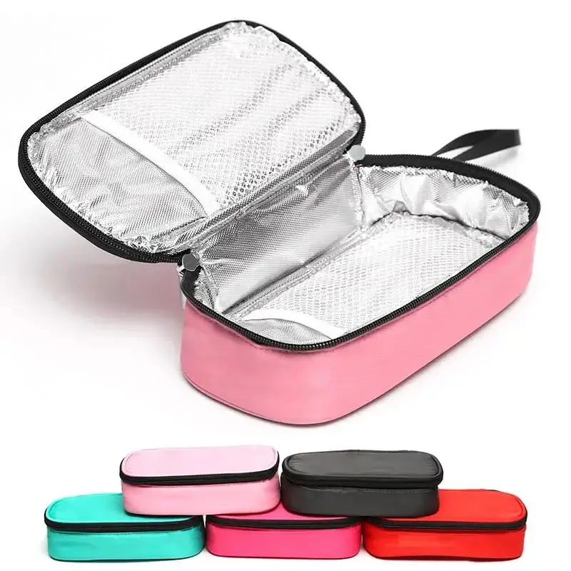 Insulin Cooling Bag Portable Diabetic Pocket Pill Protector Waterproof Thermal Insulated Cooler Without Gel