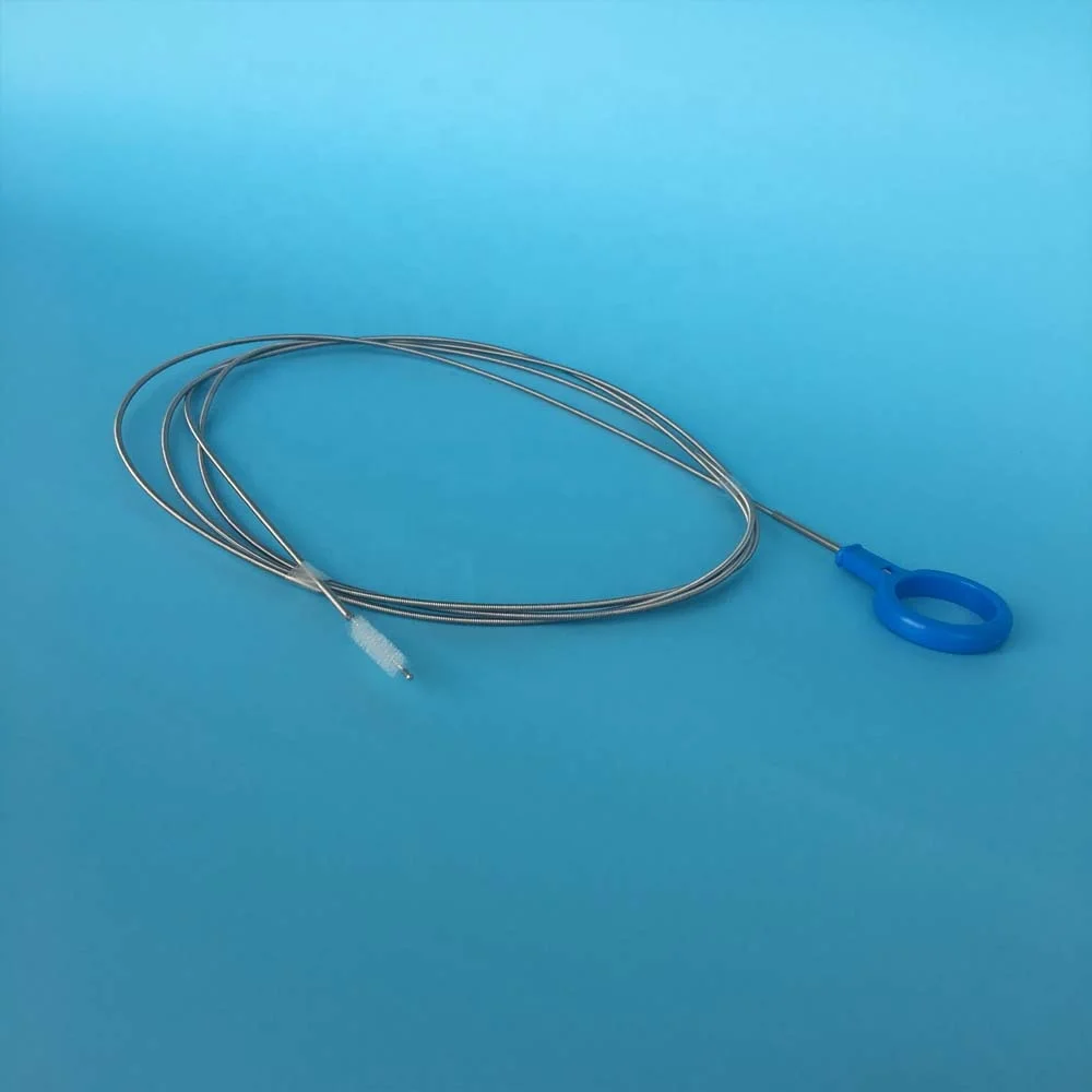 Endoscopic reusable cleaning brush with CE