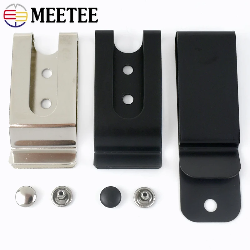 2/5/10Pcs Metal Buckles For Belt Wallet Clip Hooks Waistband Pocket Clasp Holster Sheath Loops DIY Hardware Accessories