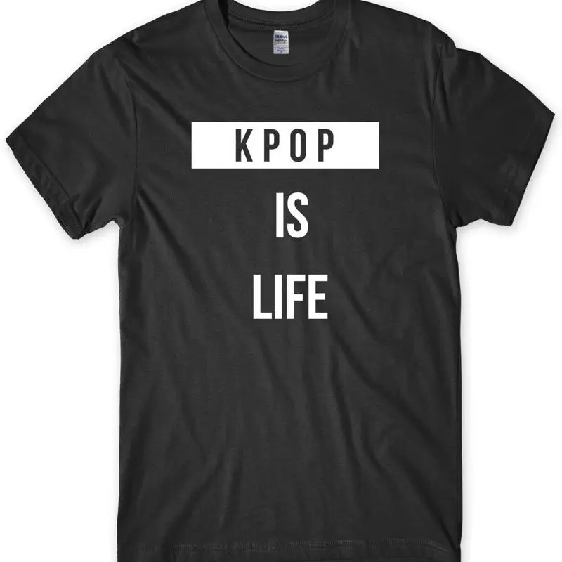 

Мужская забавная футболка унисекс KPOP Is Life
