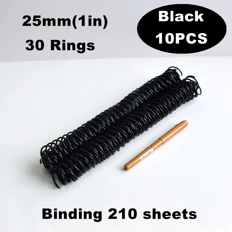 5/10PCS High Capacity Plastic Spiral Binding Coils, DIY Book Rings