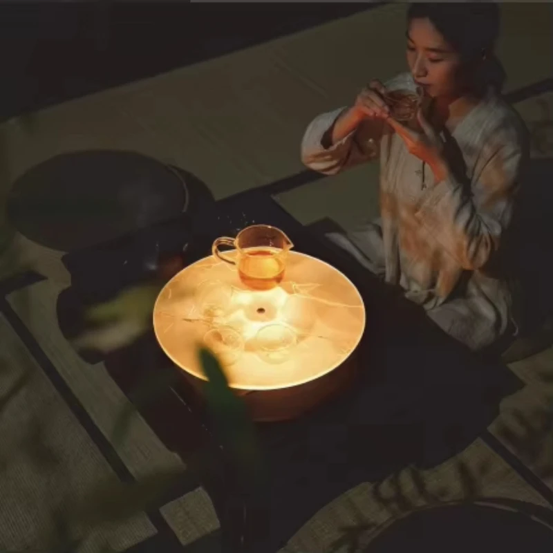 Luxury Tray Coffee Table Home Decoration, Hotel Electroplated Natural Stone Tea Cup,Laminated Stone Glass Agate Decorative Tray