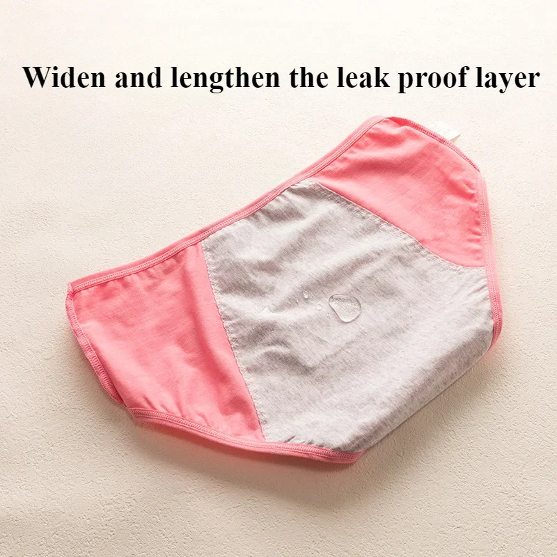 Cute Cartoon Menstrual Girls  Period Underwear Leak Proof Panties Menstrual Panties for Teenager Leakproof Physiological Panties