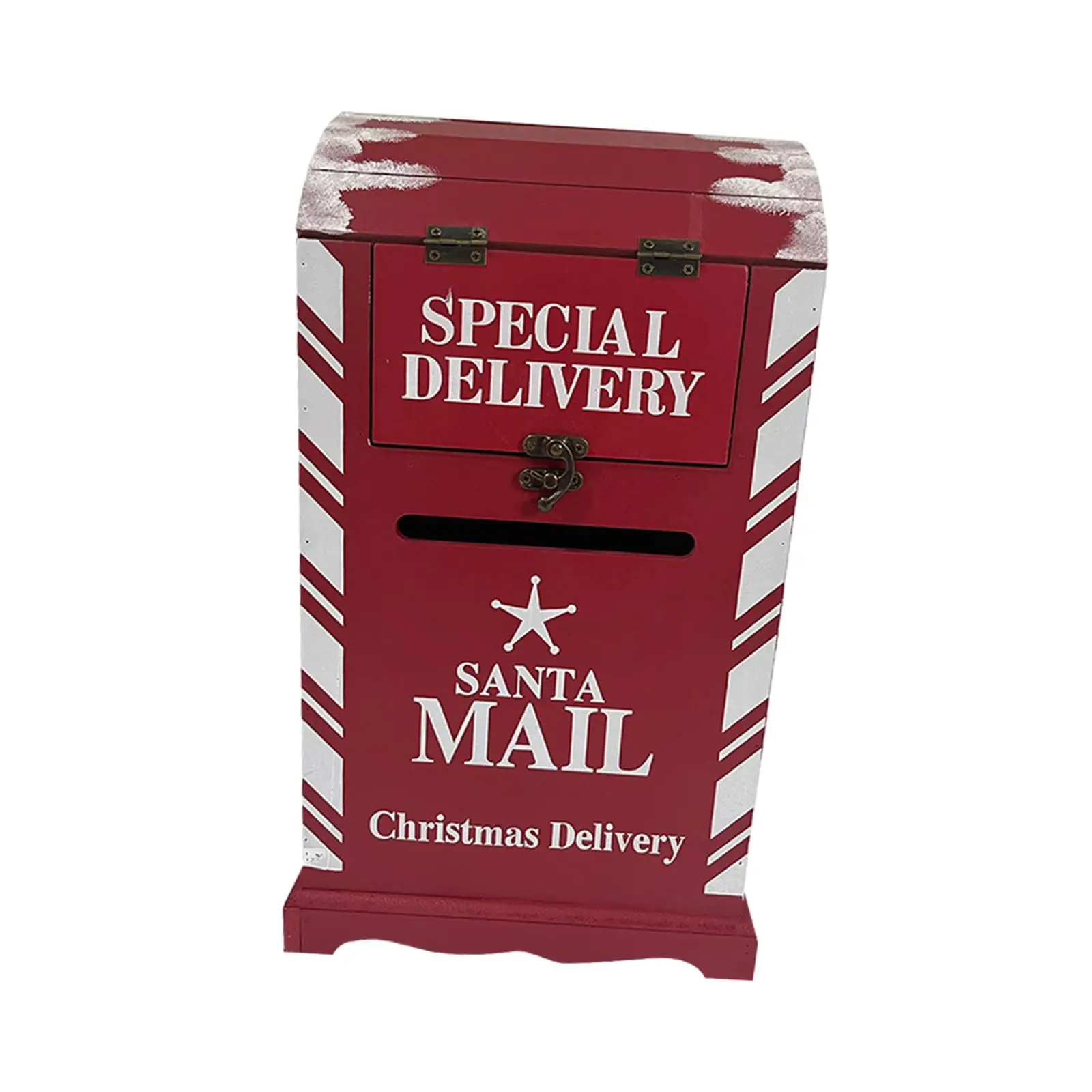 Christmas Decorations Santa Mailbox Ornament Christmas Decorative Mailbox Postbox Xmas Mailbox for Xmas Out Room Home