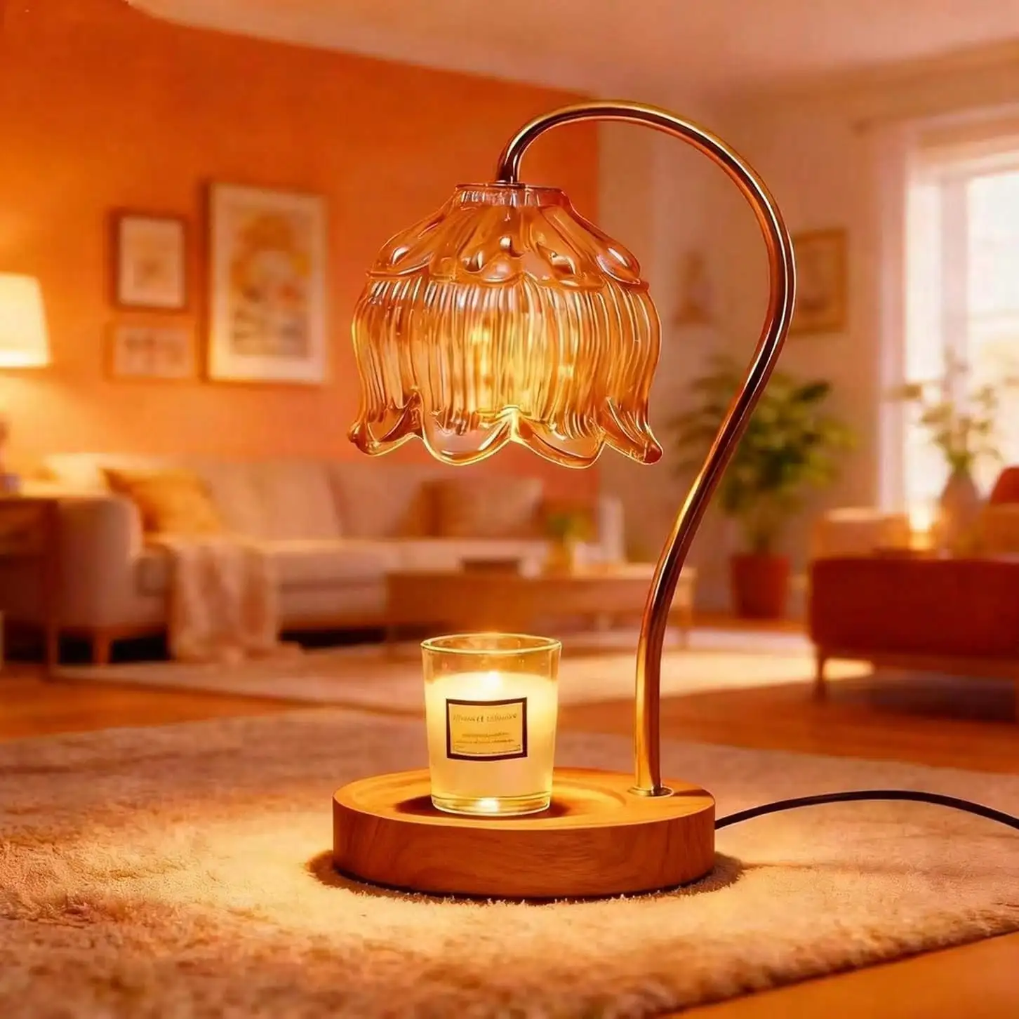 Candle Warmer Lamp With Timer And Dimmer Adjustable Height For Home Room Decor, Brithday Gifts For Women, Candle Warmer For Scented Candles