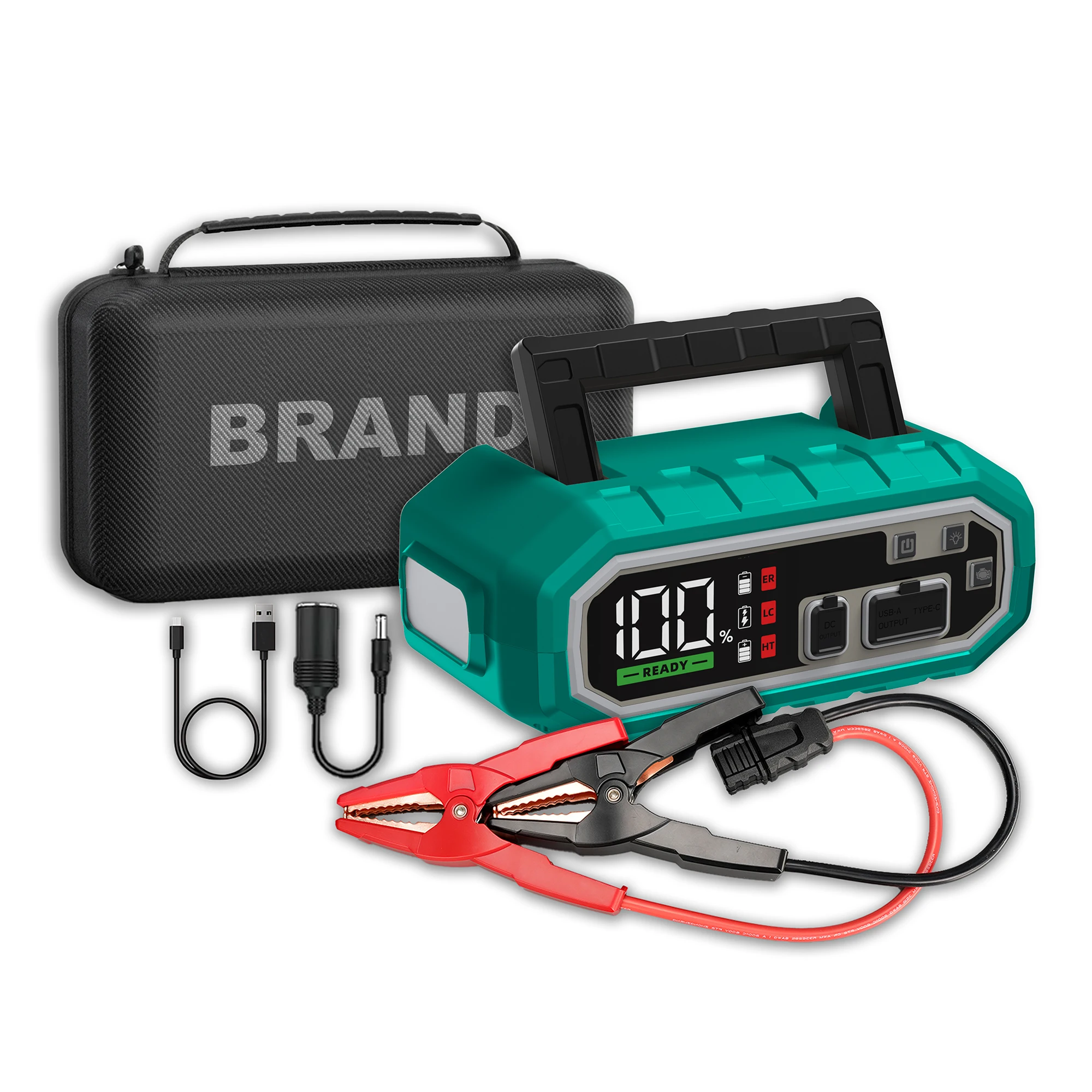 Portable Jump Starter 4000A - 4000A 88.8Wh 24000mAh Portable Car Jump