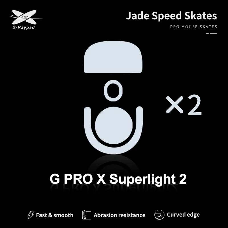 Xraypad Jade Speed Mouse Skates For G Pro X Superlight 2 X-Raypad GPX2 skates Mice Glide Feet