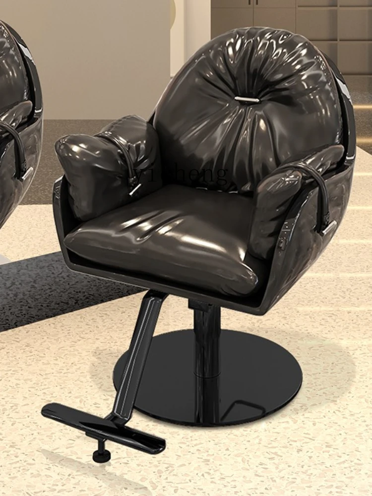 ZC Hairdressing Chair for Hair Salon Lifting and Lowering Barber Shop Chair Hair Cutting and Perming Seat