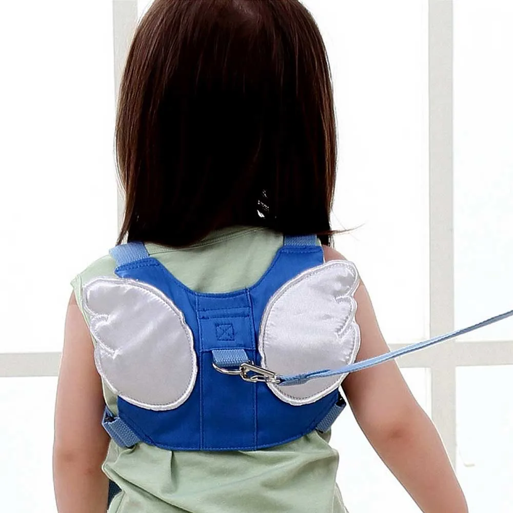 Cute Wings Adjustable Anti Lost Toddler Walking Safety Harness Leash Strap Rope for 0-6 Years Old Kids Children Boys Girls