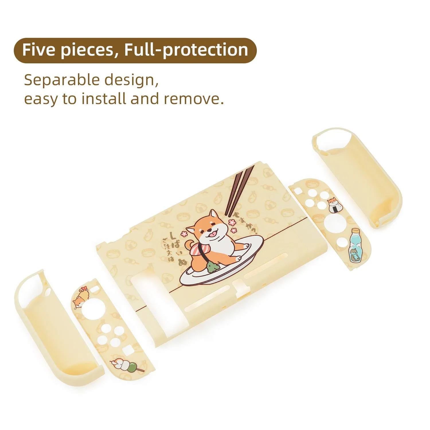 GeekShare Nintendo Schalter Shell Sea Nette Shiba Inu Otter Nintend Schalter Lite Fall Harte Abdeckung Zurück Grip Shell Für NS zubehör