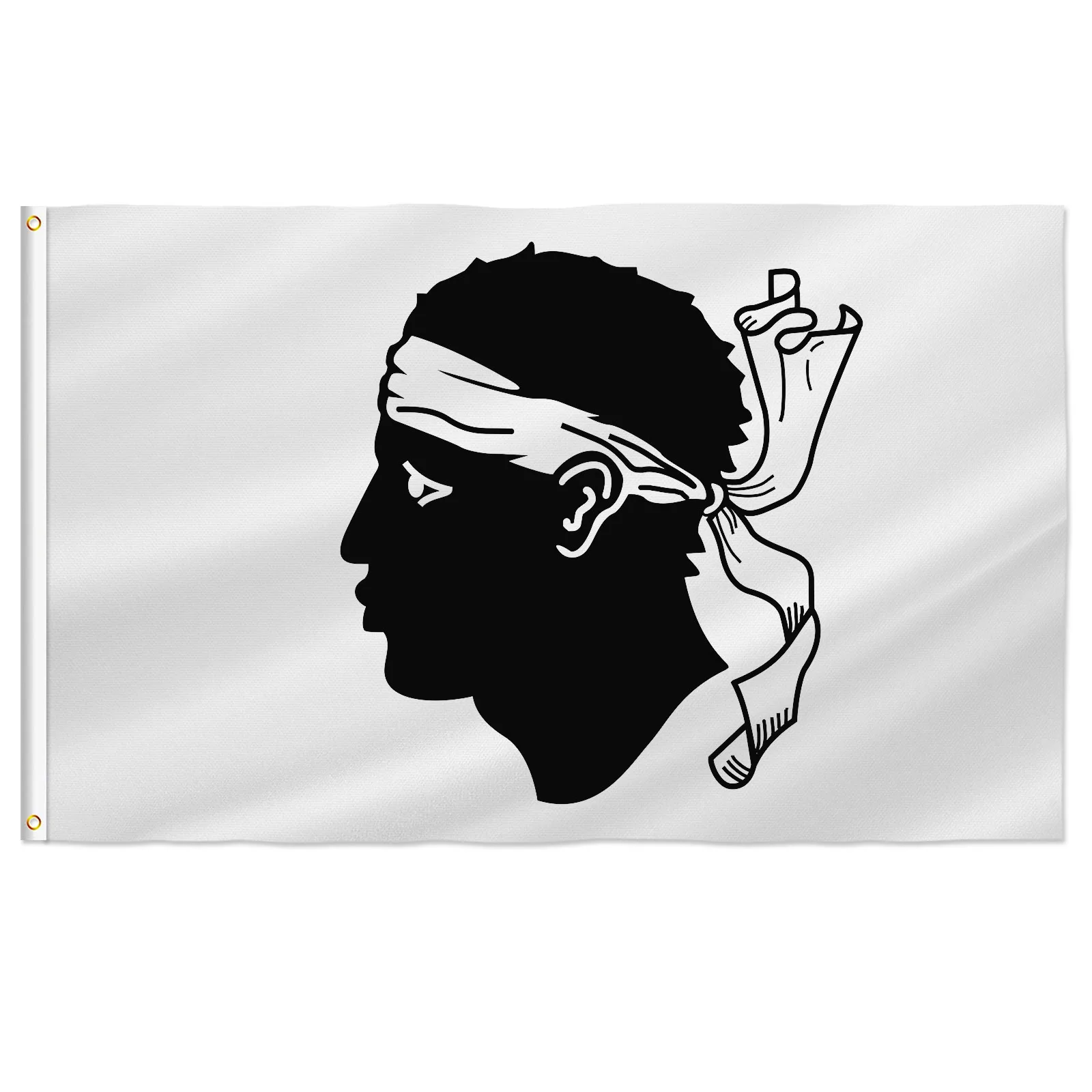 علم كورسيكا في فرنسا من PTEROSAUR، منطقة كورسيكا الفرنسية الكورية لأعلام كورسيكا لديكور قارب الغرفة، لافتة ديكور داخلية خارجية #1