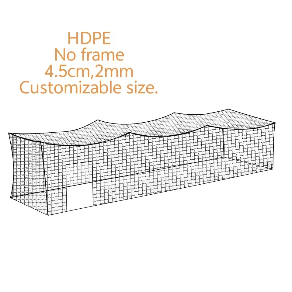 HDPE Baseball Practice Cage, Protection Net, Durable Sports Netting, 6 in 1 Multi-Function, High Density, Strong and Reliable