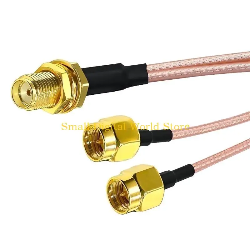 77UB SMA Splitters Cable SMA Male to Double SMA Female Cable for 3G 4G Routers