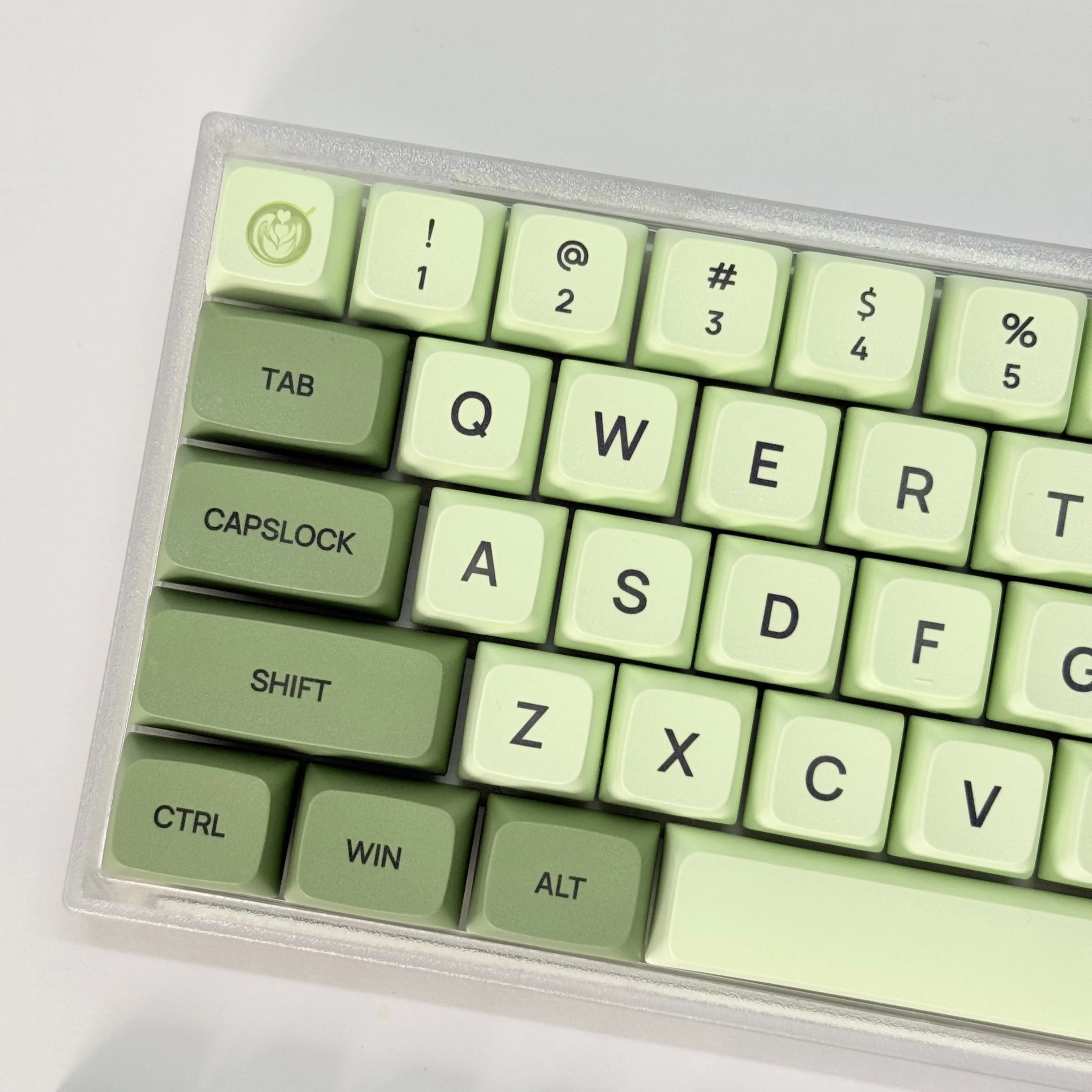 

Matcha Keycaps XDA Profile cheese green grass green heat sublimation key cap for 60% 75% TKL 100% Layouts Mechanical Keyboard
