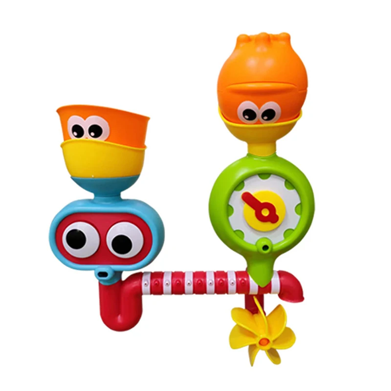 Oog Waterrad Baden Sucker Badkuip Baby Bad Speelgoed Water Spray Play Set Douche Sprinkler Speelgoed Voor Kinderen Peuter Kinderen