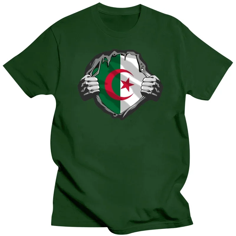 Funny Algeria Algerian Flag Pround T Shirts Graphic Cotton Streetwear Short Sleeve Birthday Gifts Summer Style New T-shirt