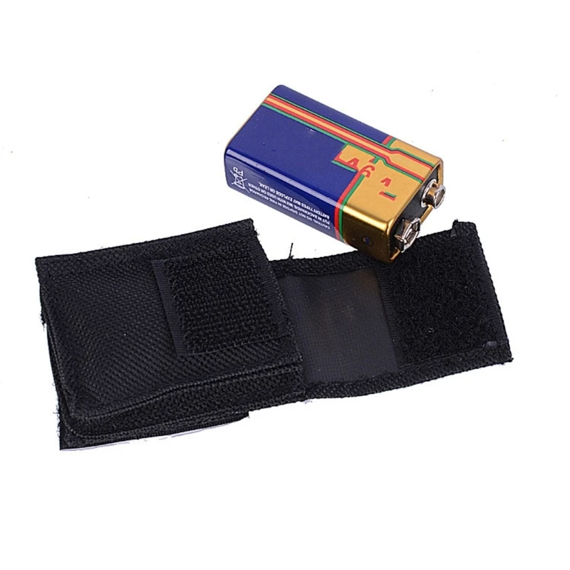 

Battery Compartment Nylon Cloth Bag 9V Guitar Battery Bag Musical Instrument Bass Battery Cover Holder Guitar Accessory
