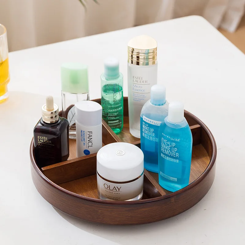 

Кухонная вращающаяся бамбуковая полка для приправ, столешница, полка для приправ, круглая тарелка для хранения, угловая масляная, соль, соус, уксус, приправа