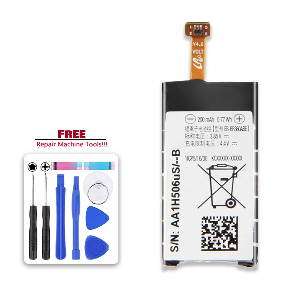 EB-BR360ABE EB-BR365ABE Battery For Samsung Gear Fit2 Fit 2 R360 Fit2 Pro Fitness SM-R365 R365 Gear Fit 2 Pro Watch 200mAh