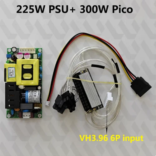 Imagen 2 del producto Nueva actualización VH3.96 entrada de 6 pines 300W DC-ATX fuente de alimentación interruptor Modular Pico PSU coche Auto Mini ITX alta DC-ATX LOF225W LOP300W