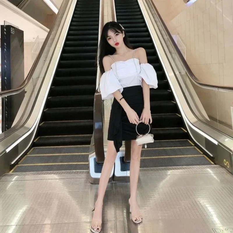 Night Club Female Outfits Vintage Formal Occasion Elegant Casual The New Function of Matching Sets Women's Two Skirt Piece Set