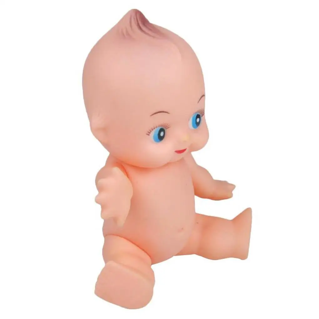 Silicone Doll Simple Design with Blue Eyes Fake Newborn Lovely Simulation Infant Child Play House Educational Toy