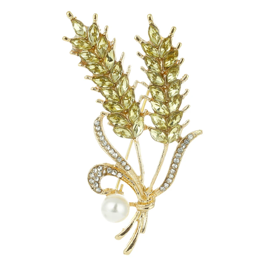 EASYA luxury rice ear cherry brooches for 2024 fashion charm women's jewelry boho vintage bridal wedding gift for guests