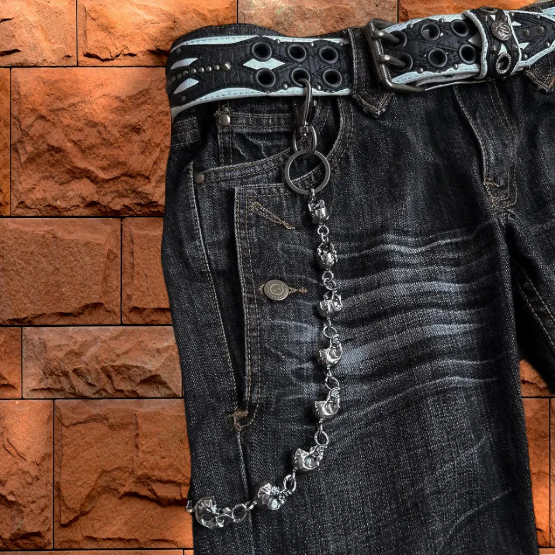 2024 neue Retro Distressed Micro-Flared bestickte Jeans Street Men und Frauen High Taille Harajuku Y2k Industrial Fit Jeans